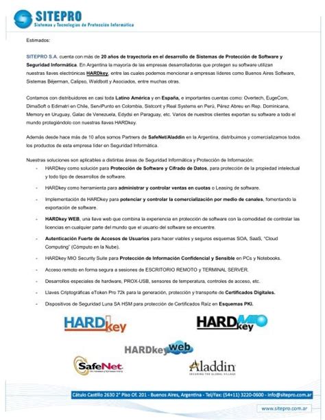 Sitepro Sa Cuenta Con MÃ¡s De 20 AÃ±os De Trayectoria En El