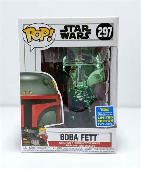 Boba Fett Green Chrome Funko Pop 297 The Pop Central