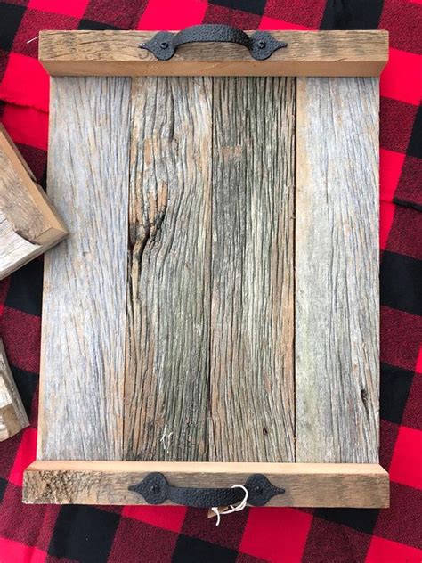 Reclaimed Barnwood Tray With Handles~rustic Decor~rustic Wood Trays~farmhouse Decor~farmhouse