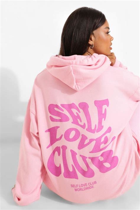 Self Love Club Twist Text Hoodie Sweatshirts Hoodie Hoodies Outfits