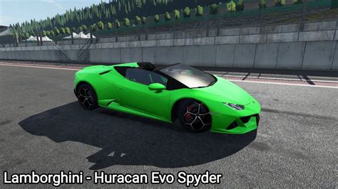 Lamborghini Huracan Evo Spyder In BeamNG 138 YouTube