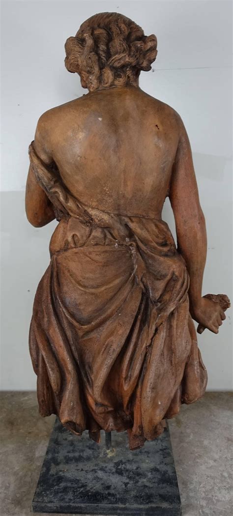 French Terracotta Figure Of A Woman At 1stdibs