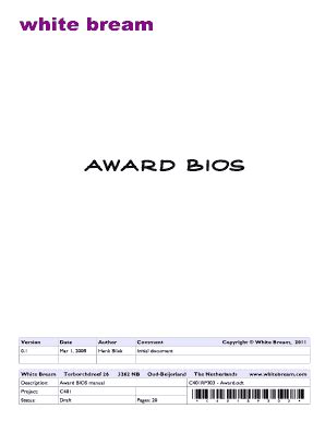 Fillable Online Bios Award Bios Manual Fax Email Print Pdffiller