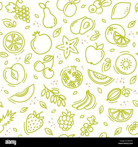 Strawberry And Banana Sketch Stock Vector Images Alamy