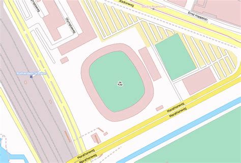 Feijenoord Stadion Stadtplan Mit Satellitenfoto Und Unterk Nften Von