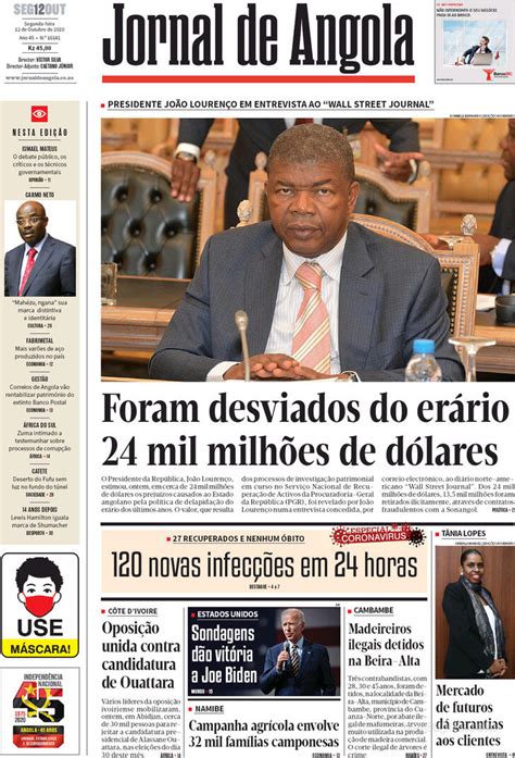 Capa Jornal De Angola De