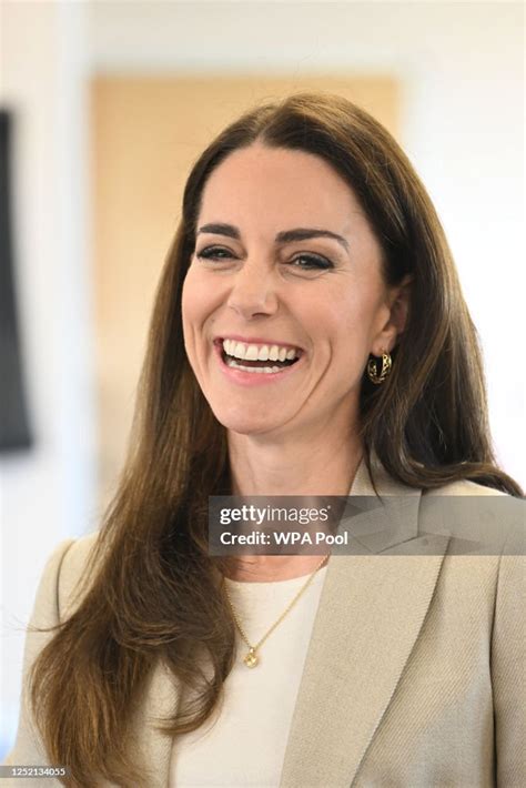 Catherine Princess Of Wales During A Visit To The Baby Bank On April