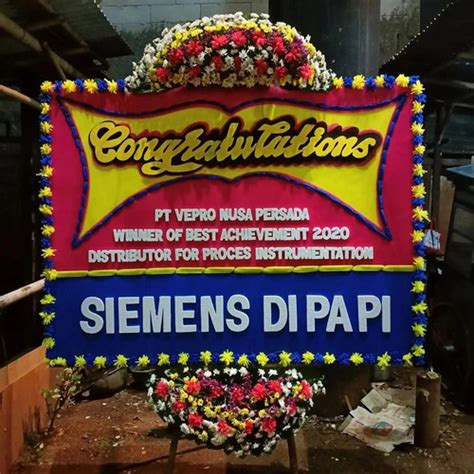 Jual KARANGAN PAPAN BUNGA BESAR CONGRATULATION DUKACITA Jakarta