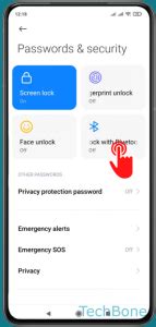 Xiaomi Techbone Android 11 MIUI 12 Unlock With Bluetooth Device User Guide