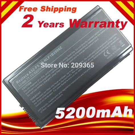 Mah Laptop Battery For Asus A F F F C F Gl F M F N F R F Ri