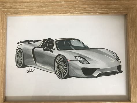 Porsche 918 Spyder Porsche 918 Car Drawings Porsche