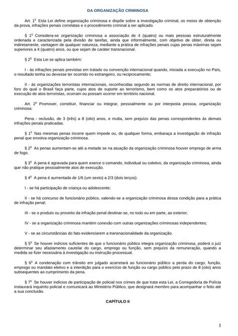 Pdf Da Organiza O Criminosa Equipealfaconcursos Br Do Completo