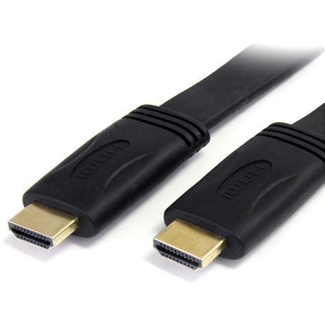 Startech .com 10 ft Flat High Speed HDMI Cable with EthernetUltra HD 4k ...