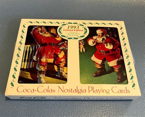 Vintage Coca Cola Nostalgia Playing Cards Limited Edition Etsy