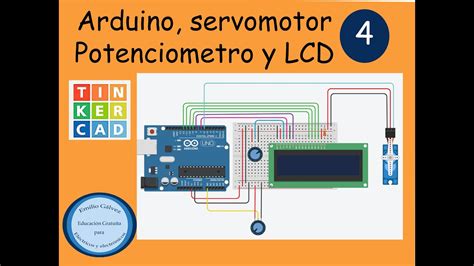 Controlar Servo Con Potenciometro Y Visualizar En Lcd Parte Youtube