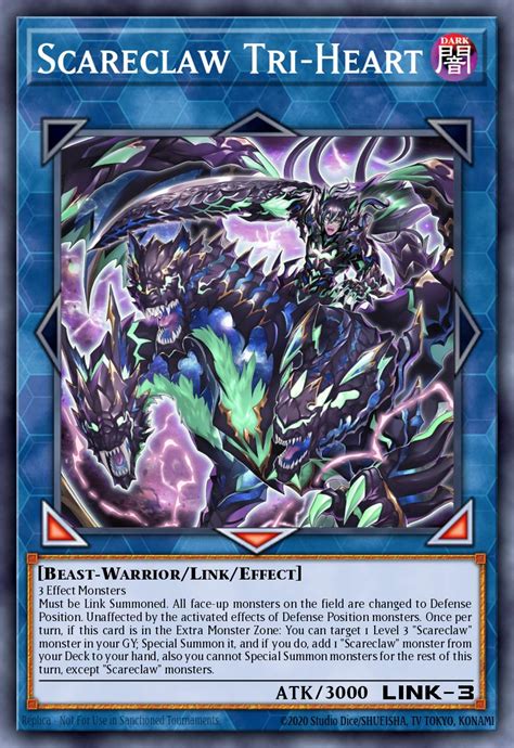 Scareclaw Tri Heart Yu Gi Oh Card Database YGOPRODeck