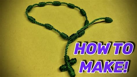 How To Make Homemade Rosary Bracelets Youtube