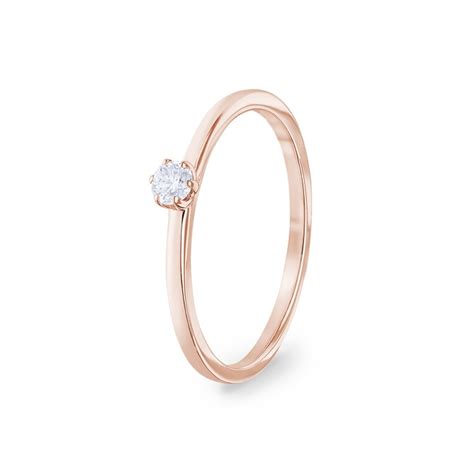 CGSO002 010 RG 0 10 carats diamants bague de fiançailles or rosé 750