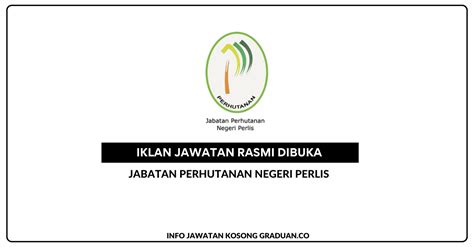 Permohonan Jawatan Kosong Jabatan Perhutanan Negeri Perlis Portal