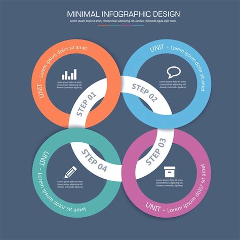 Premium Vector Infographic Elements With Business Icon Circle Process