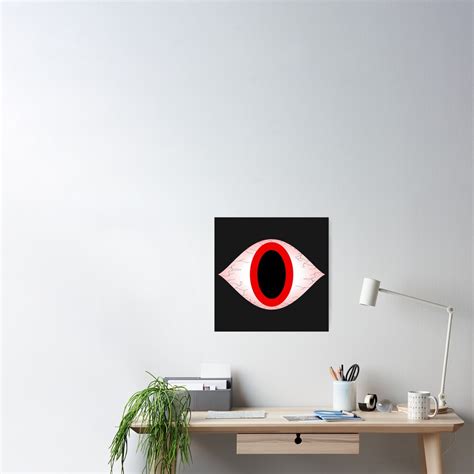 Póster Ojo Con Diseño Rojo Ojo Cansado Visión Visina Retina