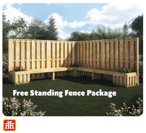 Build decorative privacy in your backyard with this Free Standing Fence ...