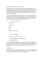 international trade finance risks international trade finance risks