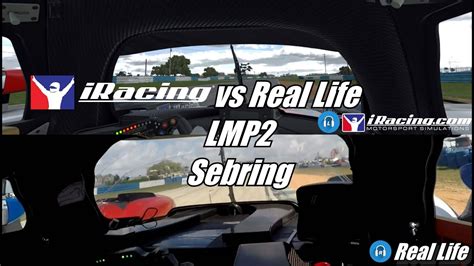 Iracing Vs Real Life Lmp Sebring Comparison Youtube