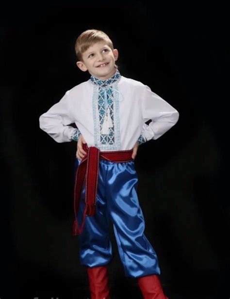 5 18yo Blue Cossack Costume For Boys Ukrainian Costume For Boys