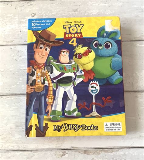 Disney Toy Story 4 Busy Book Playset Buzz Lightyear Woody Forky Jessie