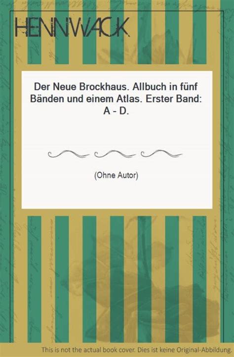 Der Neue Brockhaus Allbuch Von Brockhaus ZVAB