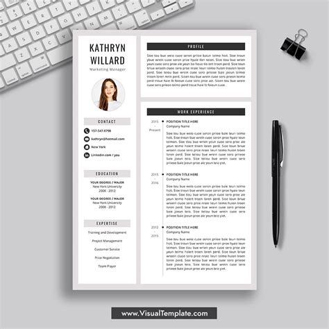 modern resume templates  word resume templ vrogueco