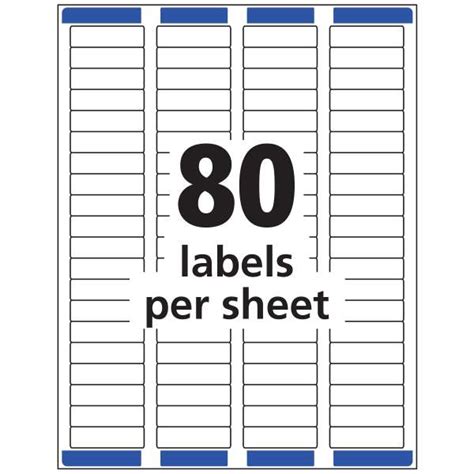 Avery Matte Frosted Clear Return Address Labels Laser 1 2 X 1 3 4