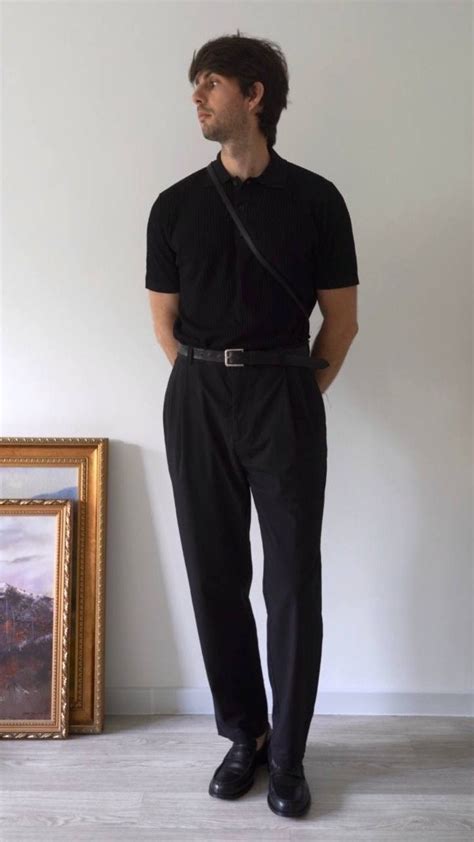 Pin By Oleg On Men S Fashion In Black Outfit Men Men Fashion