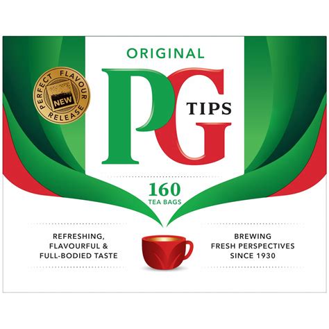 Pg Tips Tea Bags 160pk Tea Bags Hot Drinks Bandm