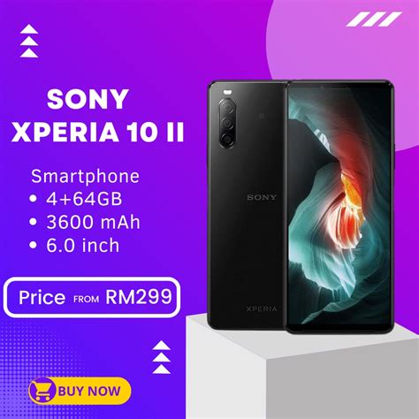 Sony Xperia 10 Ii 4 64GB Original Second Shopee Malaysia