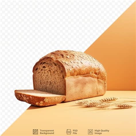 Premium PSD | Whole wheat bread made with oats that promotes health