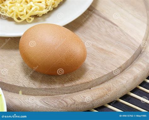 Instant Noddle And Egg Stock Photo Image Of Oriental 49613762