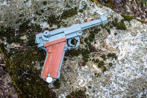 Luger P08 A Lego Brick Replica By Cole Edmonson