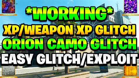 New Easy Orion Camo Weapon Xp And Player Xp Glitch After Patch Mw2