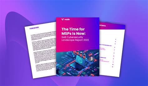 The Time For MSPs Is Now The SMB Cybersecurity Landscape Report Overview