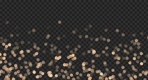 Gold Glitter Overlay Bokeh Effect PNG Image | Citypng