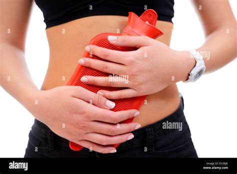 Stomach Pain And Hot Water Bottle High Resolution Stock Photography And Images Alamy