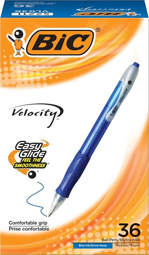 Amazon BIC Velocity Retractable Ballpoint Pen Medium Point 1