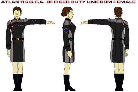 Atlantis Gfa Officer Duty Uniform Female 2 By Bagera3005 On Deviantart