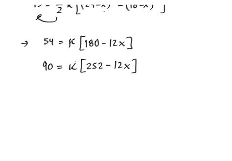 Solved According To Hooke S Law The Force Required To Hold The Spring Stretched X M Beyond Its