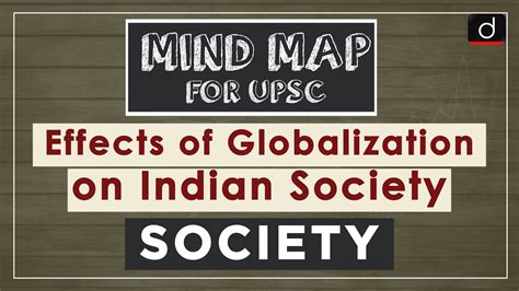 Mindmaps For Upsc Effects Of Globalization On Indian Society Youtube