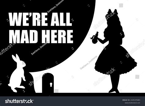 Alice In Wonderland White Rabbit Silhouette