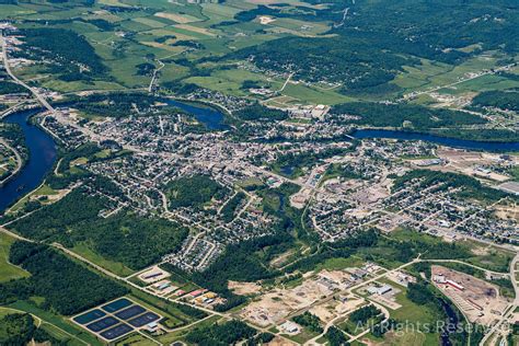 OverflightStock | City of Mont-Laurier Quebec Canada Aerial Stock Photo