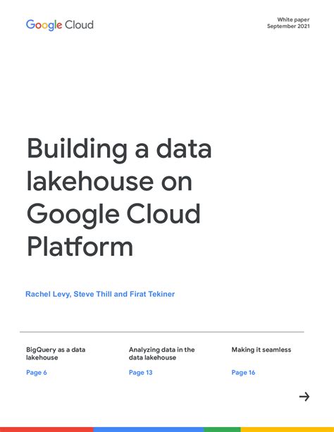 Building A Data Lakehouse On Google Cloud Platform